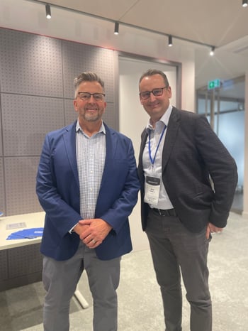 SureCloud's CEO & Co-Founder Nick with Michael Rasmussen