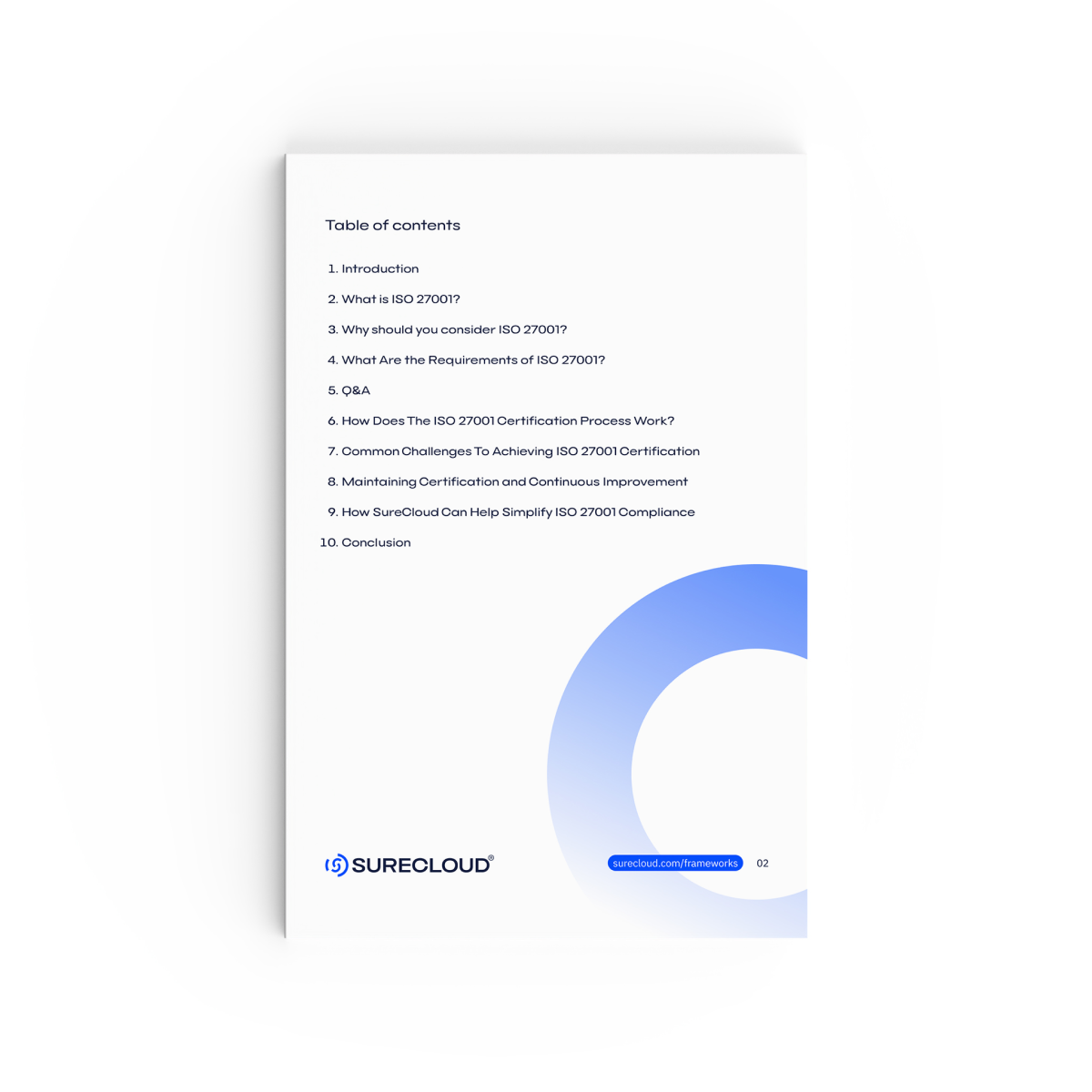 SureClouds Guide to ISO 27001 Contents